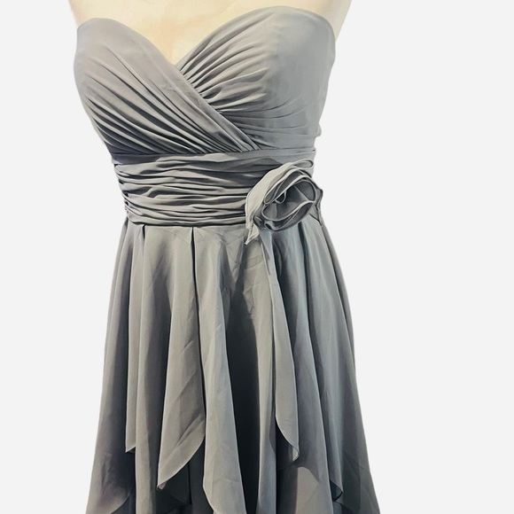 Christina Wu 22648 Gray Bridesmaid Dress - Picture 3 of 10